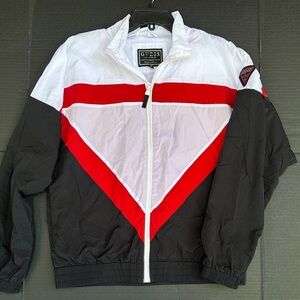 New GUESS Men's Tri-Color Windbreaker SZ S